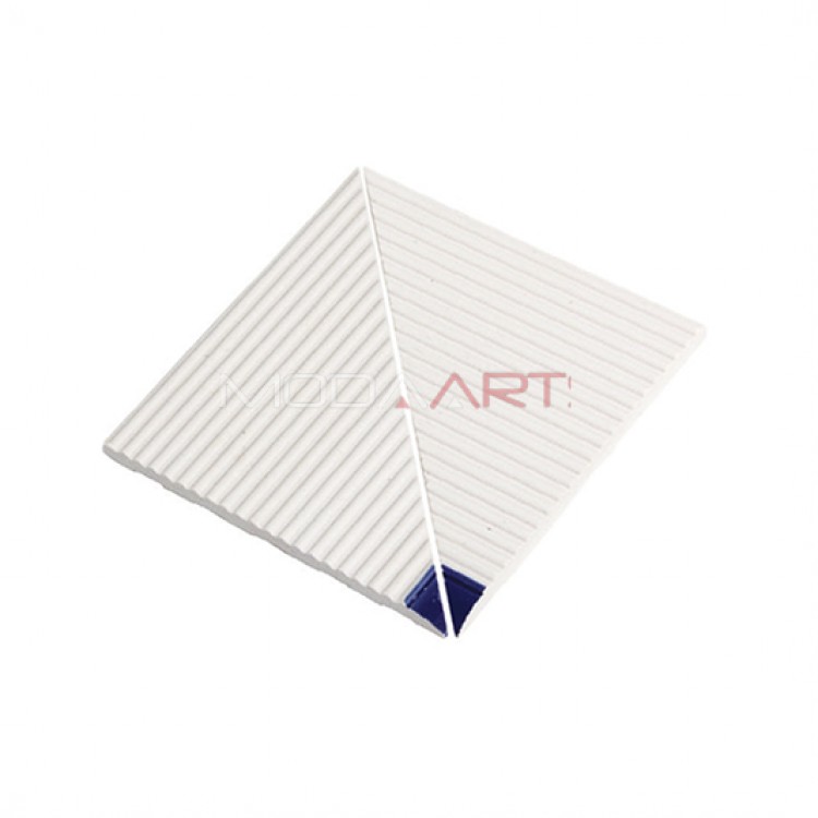Kaymaz Çizgili Merdiven İç Köşe Kobalt 12x12cm